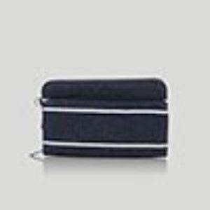 Perfect Cents Wallet - Navy Wide Stripe